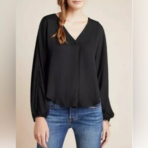 Anthropologie Dolan Black Blouse